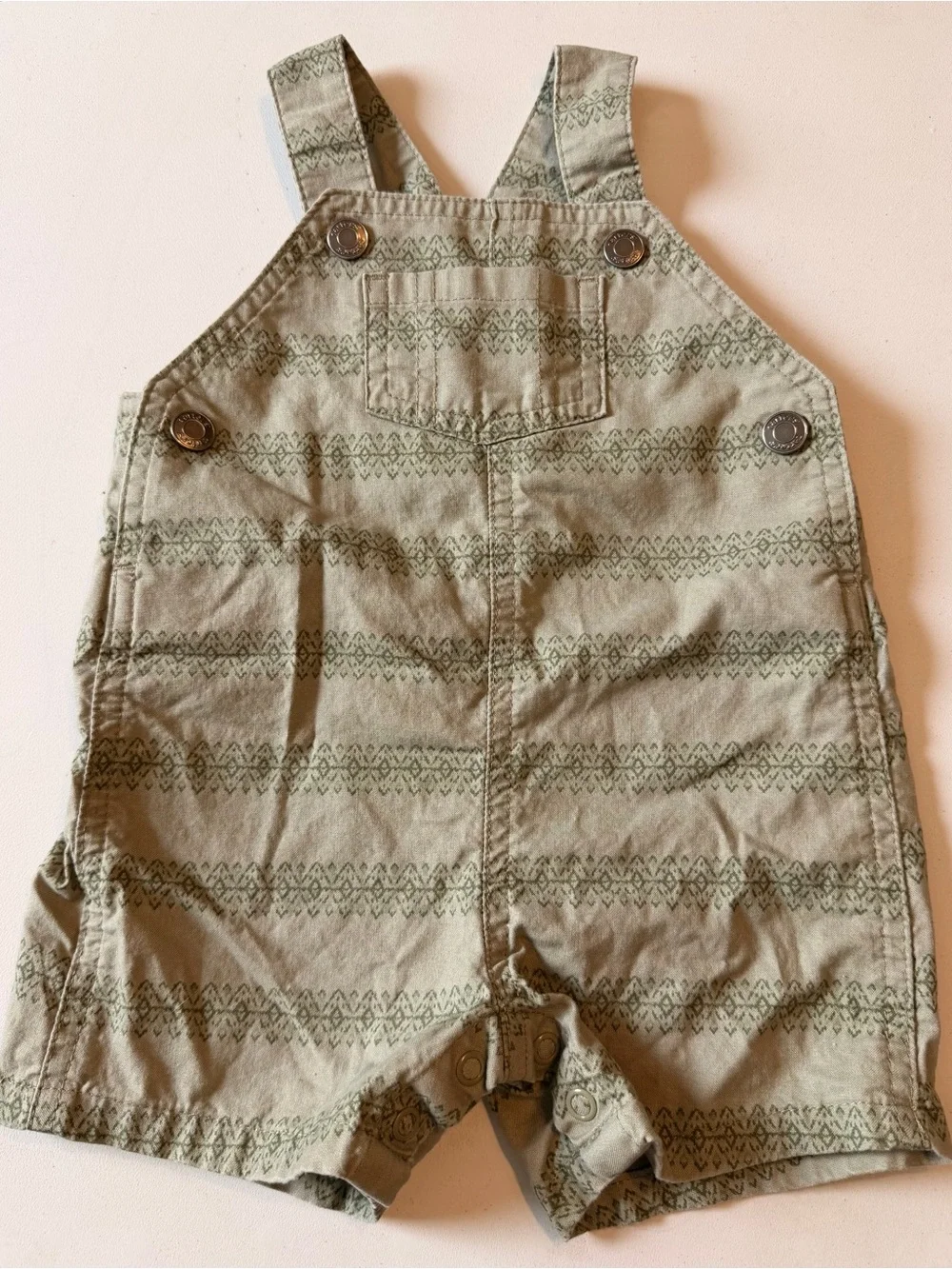 Carter's 6 Month Baby Boy 2 Piece Shortall Outfit Bundle